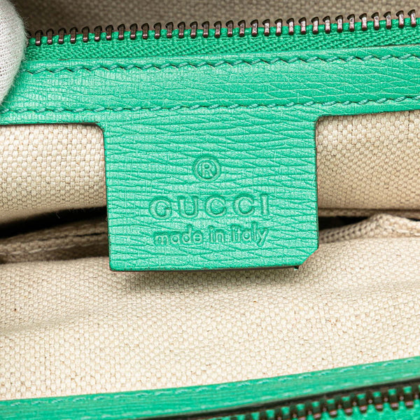 グッチ ホースビット ハンドバッグ ショルダーバッグ 2WAY 319795 グリーン レザー レディース GUCCI 【中古】