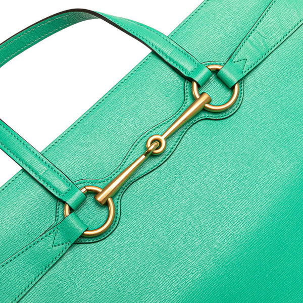 グッチ ホースビット ハンドバッグ ショルダーバッグ 2WAY 319795 グリーン レザー レディース GUCCI 【中古】