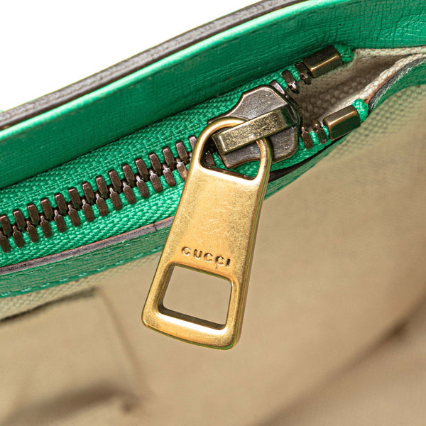 グッチ ホースビット ハンドバッグ ショルダーバッグ 2WAY 319795 グリーン レザー レディース GUCCI 【中古】