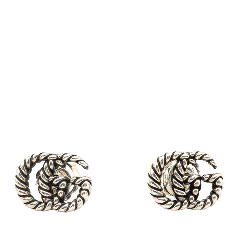 グッチ ダブルG  ピアス SV925 シルバー レディース GUCCI 【中古】