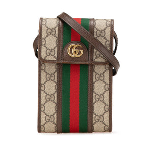 グッチ GGスプリーム オフィディア 斜め掛け ショルダーバッグ 625757 ベージュ マルチカラー PVC レザー レディース GUCCI 【中古】