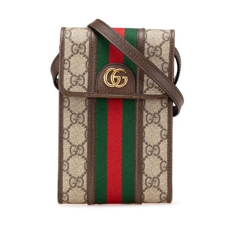 グッチ GGスプリーム オフィディア 斜め掛け ショルダーバッグ 625757 ベージュ マルチカラー PVC レザー レディース GUCCI 【中古】