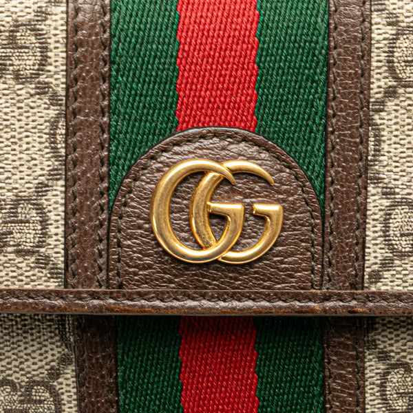 グッチ GGスプリーム オフィディア 斜め掛け ショルダーバッグ 625757 ベージュ マルチカラー PVC レザー レディース GUCCI 【中古】