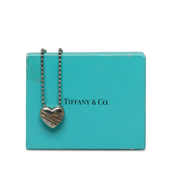 ティファニー ハート アロー 矢印 モチーフ ネックレス SV925 シルバー K18YG イエローゴールド コンビ レディース TIFFANY&Co. 【中古】
