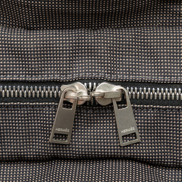 エルメス エールライントートMM ハンドバッグ トートバッグ グレー キャンバス レディース HERMES 【中古】