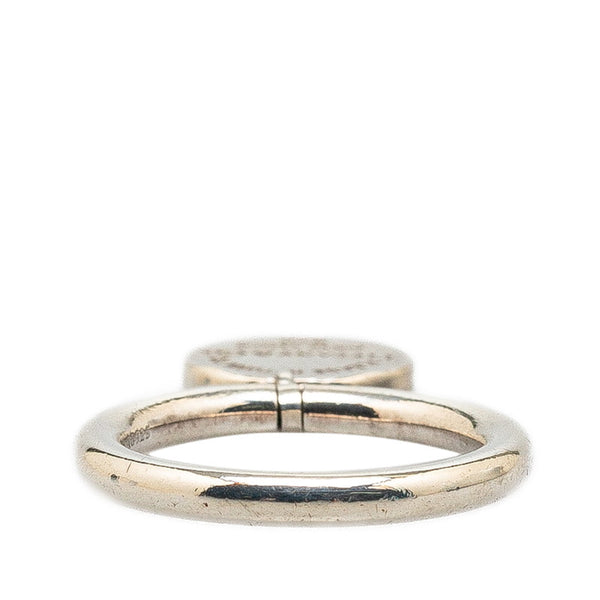 ティファニー リターントゥ ラウンドタグ リング 指輪 #49 SV925 シルバー レディース TIFFANY&Co. 【中古】