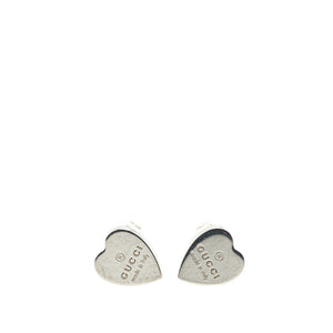 グッチ ハート モチーフ スタッドピアス SV925 シルバー レディース GUCCI 【中古】