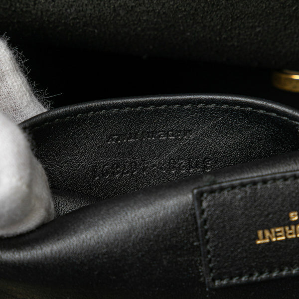 サンローラン Yライン カバス ハンドバッグ トートバッグ 311208 ブラック レザー レディース SAINT LAURENT 【中古】