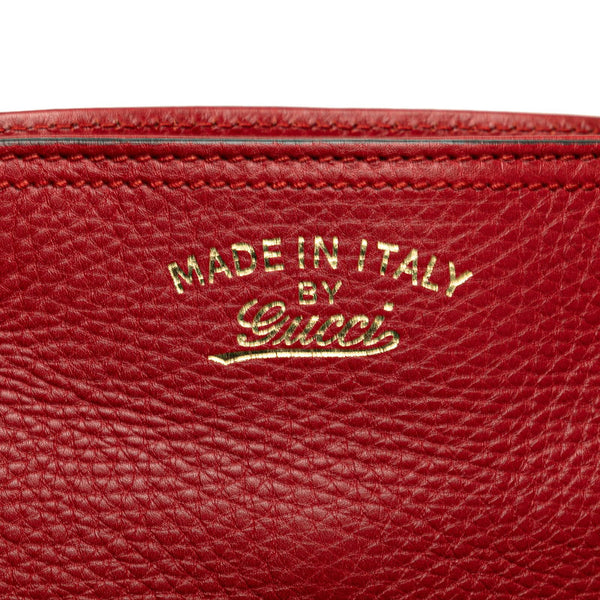 グッチ バンブー ハンドバッグ ショルダーバッグ 2WAY 323660 レッド レザー レディース GUCCI 【中古】