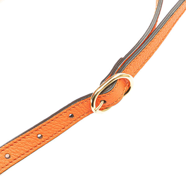 グッチ ロゴ ハンドバッグ ショルダーバッグ 2WAY 674822 オレンジ レザー レディース GUCCI 【中古】