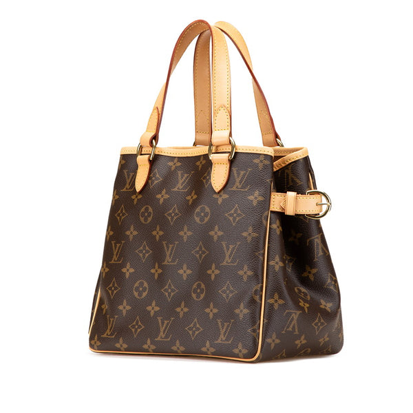 ルイ ヴィトン モノグラム バティニョール ハンドバッグ M51156 ブラウン PVC レザー レディース LOUIS VUITTON 【中古】