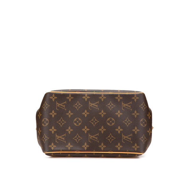 ルイ ヴィトン モノグラム バティニョール ハンドバッグ M51156 ブラウン PVC レザー レディース LOUIS VUITTON 【中古】