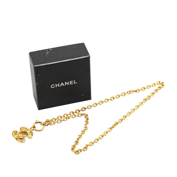 シャネル ヴィンテージ ココマーク ミニ マトラッセ ペンダントネックレス ゴールド メッキ レディース CHANEL 【中古】