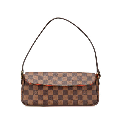 ルイ ヴィトン ダミエ レコレータ ハンドバッグ ショルダーバッグ N51299 ブラウン PVC レザー レディース LOUIS VUITTON 【中古】