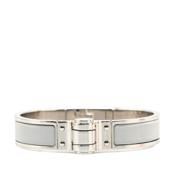 エルメス シャルニエール バングル シルバー グレー メタル レディース HERMES 【中古】