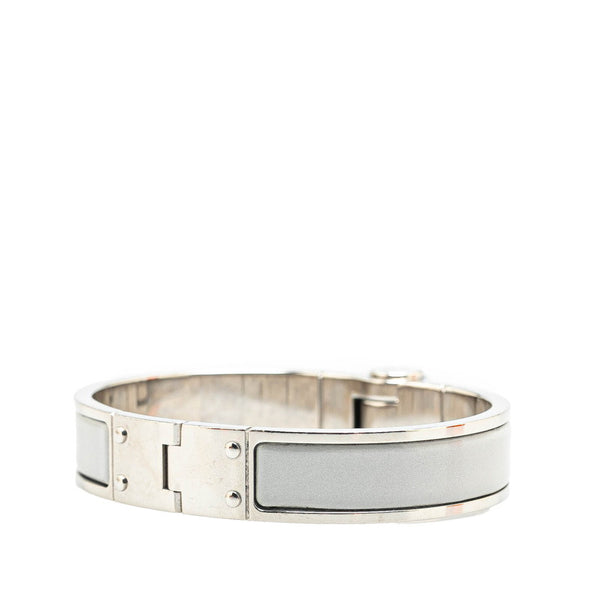 エルメス シャルニエール バングル シルバー グレー メタル レディース HERMES 【中古】