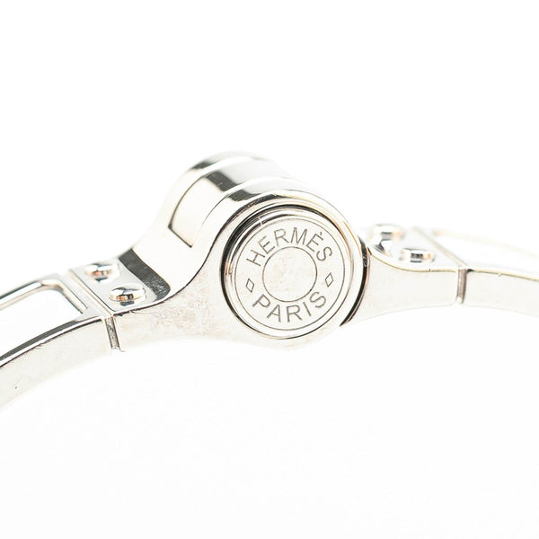 エルメス シャルニエール バングル シルバー グレー メタル レディース HERMES 【中古】