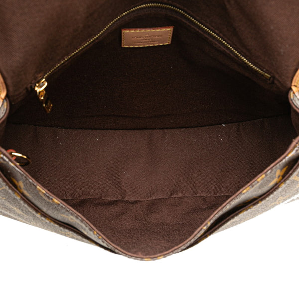 ルイ ヴィトン モノグラム メニルモンタンPM 斜め掛け ショルダーバッグ M40474  ブラウン PVC レザー レディース LOUIS VUITTON 【中古】