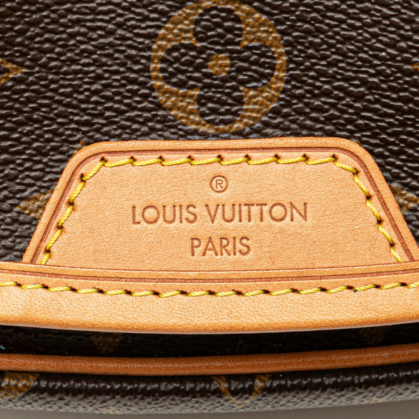 ルイ ヴィトン モノグラム メニルモンタンPM 斜め掛け ショルダーバッグ M40474  ブラウン PVC レザー レディース LOUIS VUITTON 【中古】