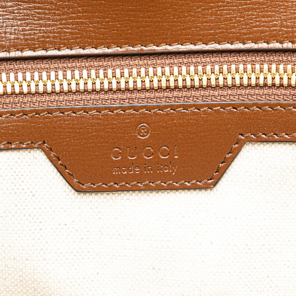 グッチ GGスプリーム インターロッキングG ミディアム トートバッグ ショルダーバッグ 2WAY 674148 ベージュ ブラウン PVC レザー レディース GUCCI 【中古】