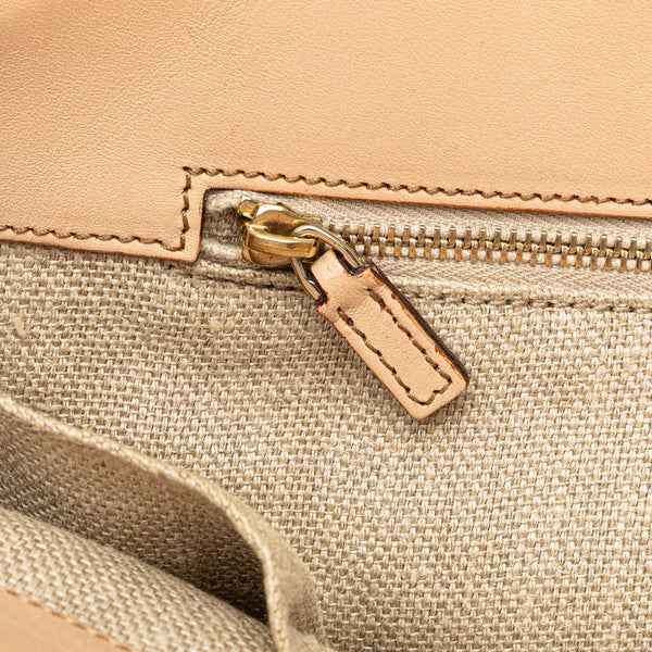 グッチ バンブー ハンドバッグ 137395 ピンク ブラウン マルチカラー キャンバス レザー レディース GUCCI 【中古】