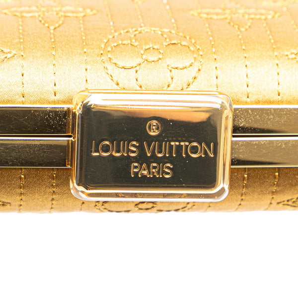 ルイ ヴィトン モノグラム モタード ミノディエール ショルダーバッグ ゴールド サテン レディース LOUIS VUITTON 【中古】