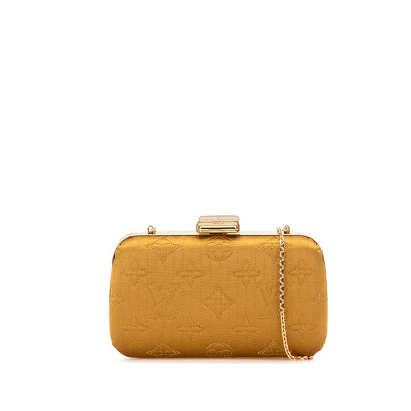 ルイ ヴィトン モノグラム モタード ミノディエール ショルダーバッグ ゴールド サテン レディース LOUIS VUITTON 【中古】