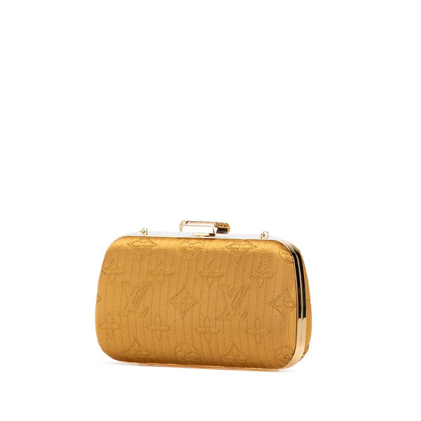 ルイ ヴィトン モノグラム モタード ミノディエール ショルダーバッグ ゴールド サテン レディース LOUIS VUITTON 【中古】