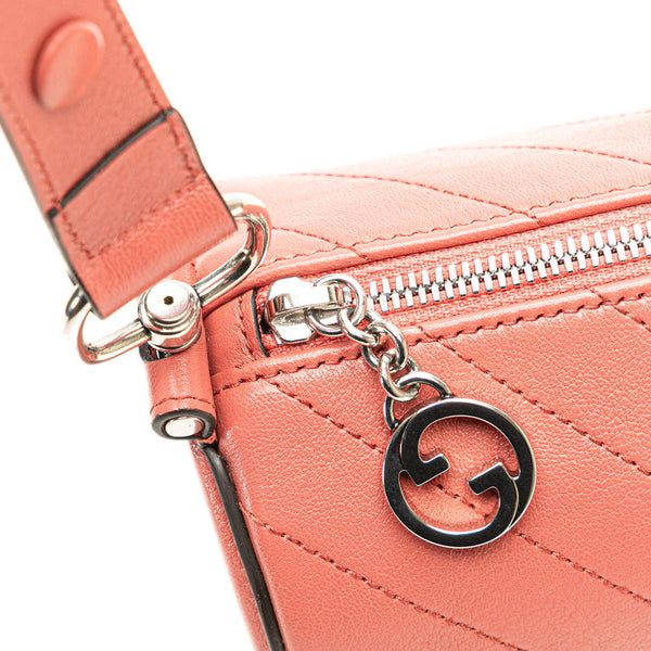 グッチ ブロンディ ミニ ワンショルダーバッグ 760170 ピンク レザー レディース GUCCI 【中古】