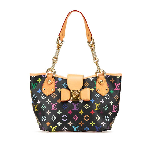 ルイ ヴィトン モノグラム マルチカラー アニーMM ショルダーバッグ M40308 ブラック PVC レザー レディース LOUIS VUITTON 【中古】
