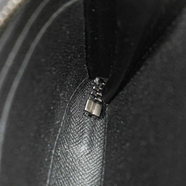 ルイ ヴィトン モノグラム エクリプス ジッピーウォレット ホリゾンタル ラウンドファスナー 長財布 M11611 ノワール ブラック PVC レザー レディース LOUIS VUITTON 【中古】