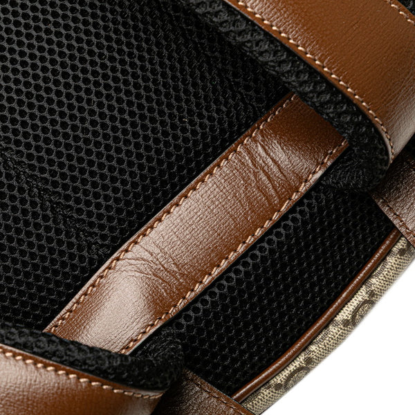 グッチ GGスプリーム リュック バックパック 704017 ベージュ ブラウン PVC レザー メンズ GUCCI 【中古】