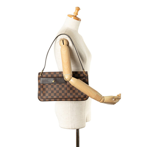 ルイ ヴィトン ダミエ オーバーニュ ショルダーバッグ N51129 ブラウン PVC レザー レディース LOUIS VUITTON 【中古】