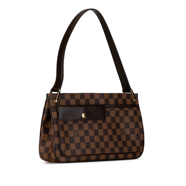 ルイ ヴィトン ダミエ オーバーニュ ショルダーバッグ N51129 ブラウン PVC レザー レディース LOUIS VUITTON 【中古】