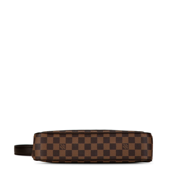 ルイ ヴィトン ダミエ オーバーニュ ショルダーバッグ N51129 ブラウン PVC レザー レディース LOUIS VUITTON 【中古】
