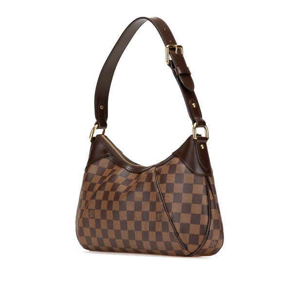ルイ ヴィトン ダミエ テムズPM ワンショルダーバッグ N48180 ブラウン PVC レザー レディース LOUIS VUITTON 【中古】