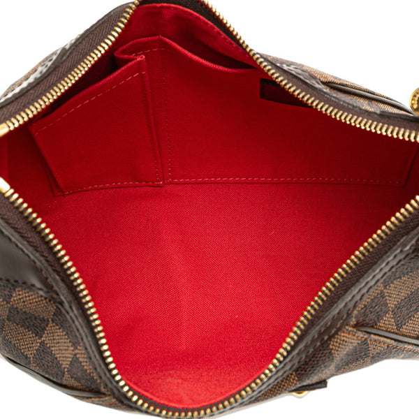 ルイ ヴィトン ダミエ テムズPM ワンショルダーバッグ N48180 ブラウン PVC レザー レディース LOUIS VUITTON 【中古】