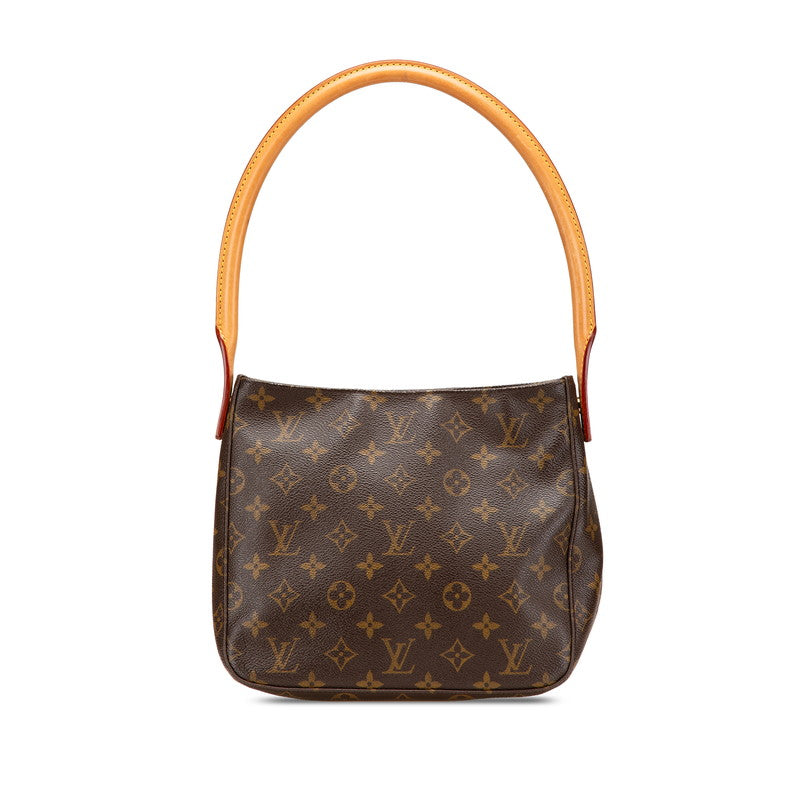 ルイ ヴィトン モノグラム ルーピングMM ショルダーバッグ ハンドバッグ M51146 ブラウン PVC レザー レディース LOUIS VUITTON 【中古】