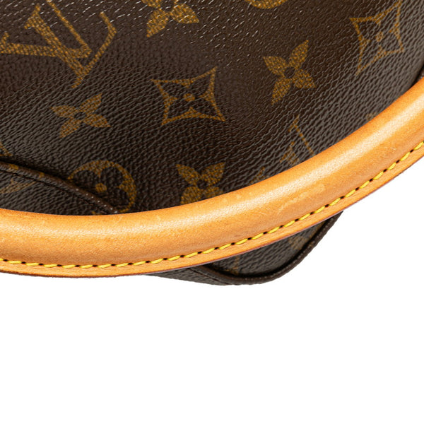 ルイ ヴィトン モノグラム ルーピングMM ショルダーバッグ ハンドバッグ M51146 ブラウン PVC レザー レディース LOUIS VUITTON 【中古】