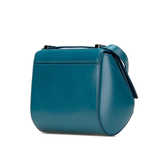 ジバンシー パンドラボックス ミニ 斜め掛け ショルダーバッグ  ブルー レザー レディース Givenchy 【中古】