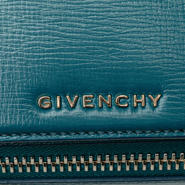 ジバンシー パンドラボックス ミニ 斜め掛け ショルダーバッグ  ブルー レザー レディース Givenchy 【中古】