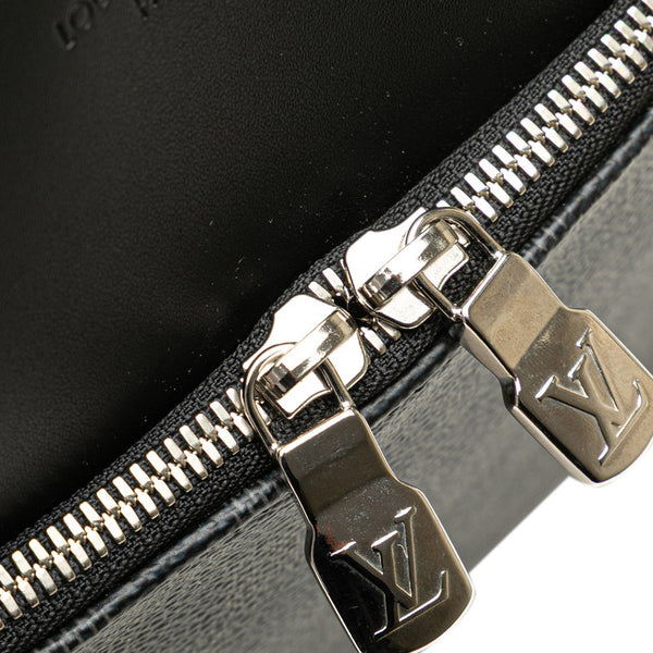 ルイ ヴィトン ダミエ グラフィット デイトンPM ショルダーバッグ  N41408 ブラック PVC レザー レディース LOUIS VUITTON 【中古】