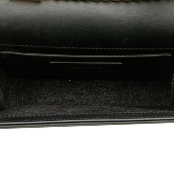 サンローラン YSLモノグラム ケイト タッセル チェーン ショルダーバッグ 354120 ブラック レザー レディース SAINT LAURENT 【中古】