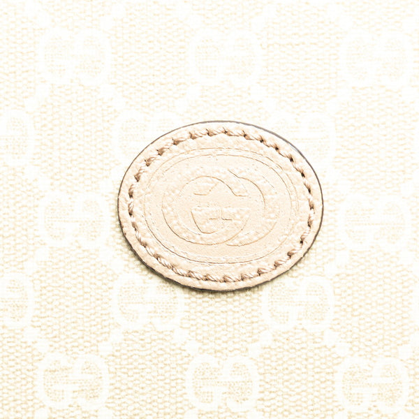 グッチ GGスプリーム GGスモール インターロッキングG トートバッグ ショルダーバッグ 2WAY 659983 ベージュ PVC レザー レディース GUCCI 【中古】