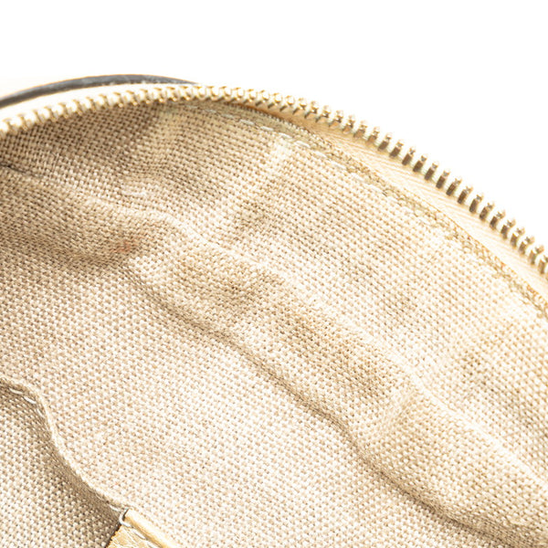 グッチ GGキャンバス 斜め掛け ショルダーバッグ 449413 ベージュ ホワイト キャンバス レザー レディース GUCCI 【中古】