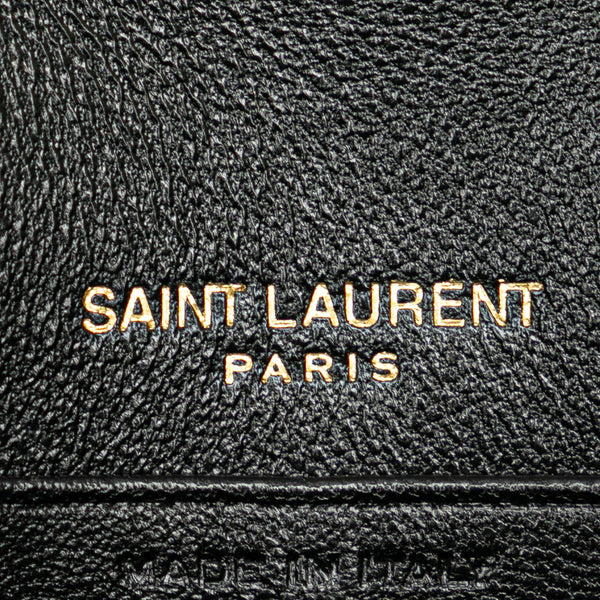 サンローラン カサンドラ エンベロープ 斜め掛け チェーン ウォレット 742920 ブラック レザー レディース SAINT LAURENT 【中古】