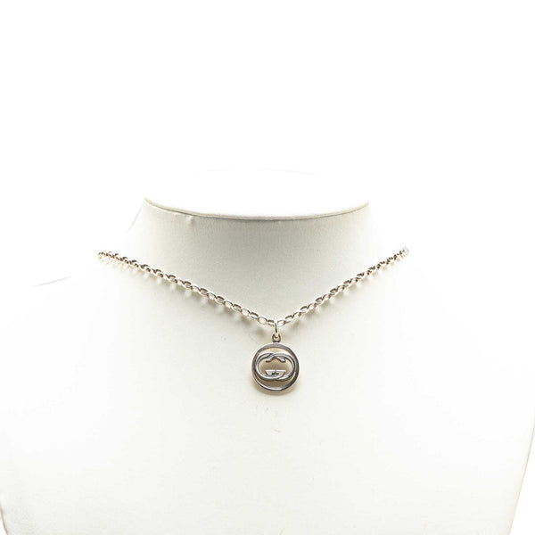 グッチ インターロッキングG ネックレス SV925 シルバー レディース GUCCI 【中古】