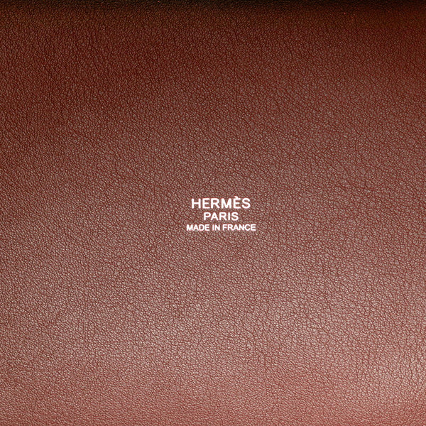 エルメス ピコタンロック カーゴPM ハンドバッグ ローズテキサス ルージュセリエ レッド スイフト トワルゴエラン レディース HERMES 【中古】