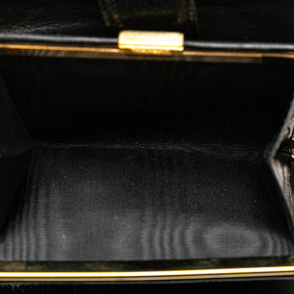 シャネル ココマーク 二つ折り財布 ブラック キャビアスキン レディース CHANEL 【中古】