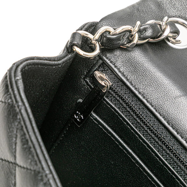 シャネル ココマーク ミニマトラッセ20 チェーン ショルダーバッグ ブラック ラムスキン レディース CHANEL 【中古】